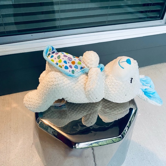 Kneeling Praying Bunny Rabbit Plush Toy - Picture 4 of 6